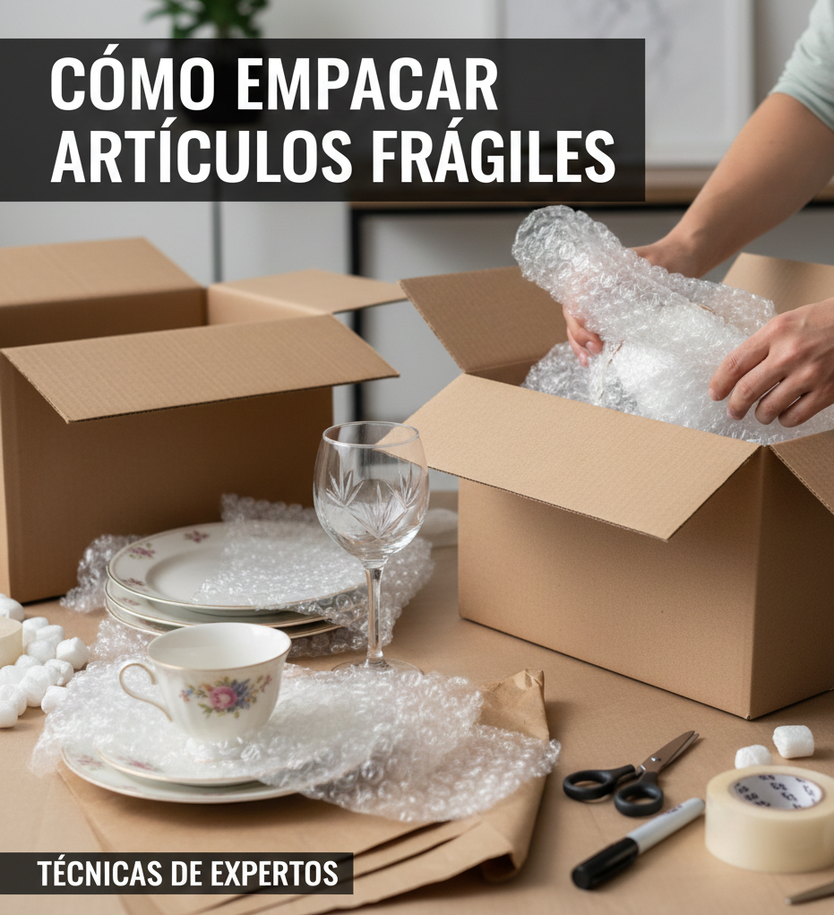 Cómo empacar artículos frágiles